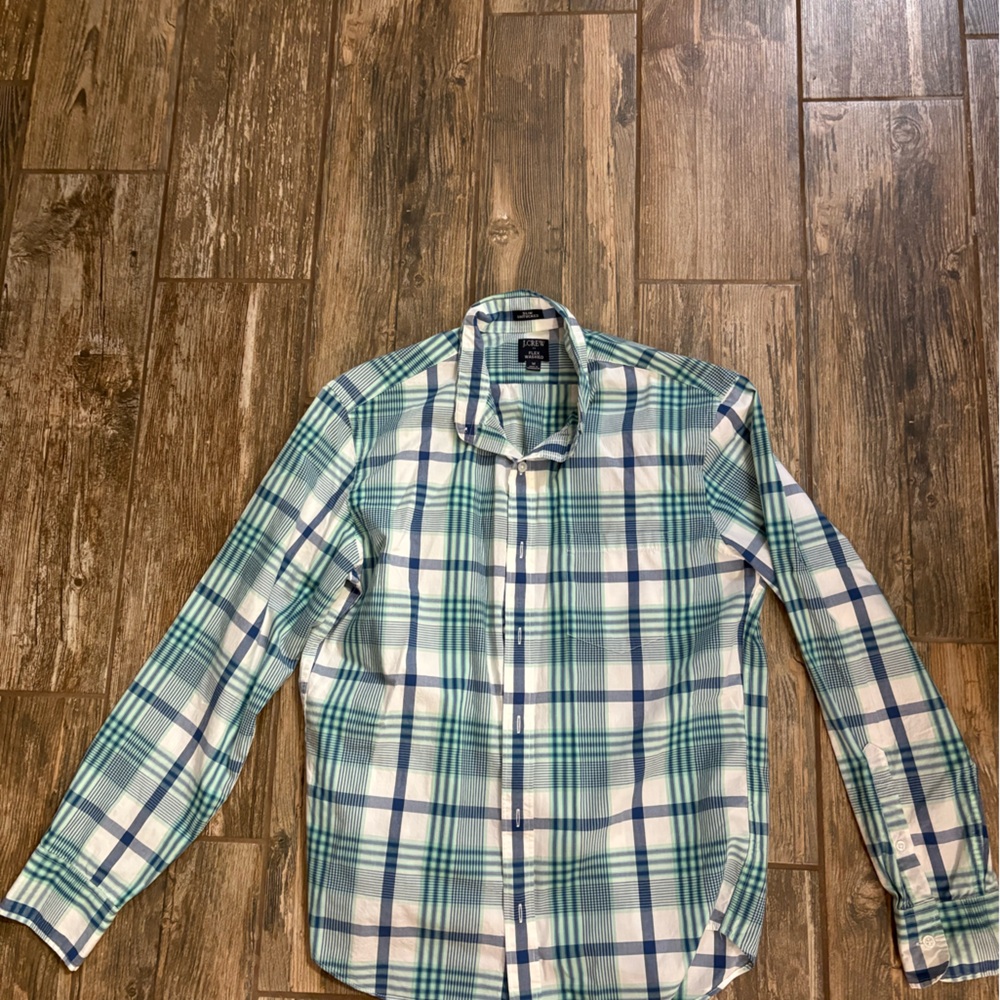 J. Crew Multicolor Plaid Shirt Mens Size Medium